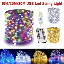LED String Lights USB Fairy Light Outdoor Waterproof for Christmas Wedding Decor