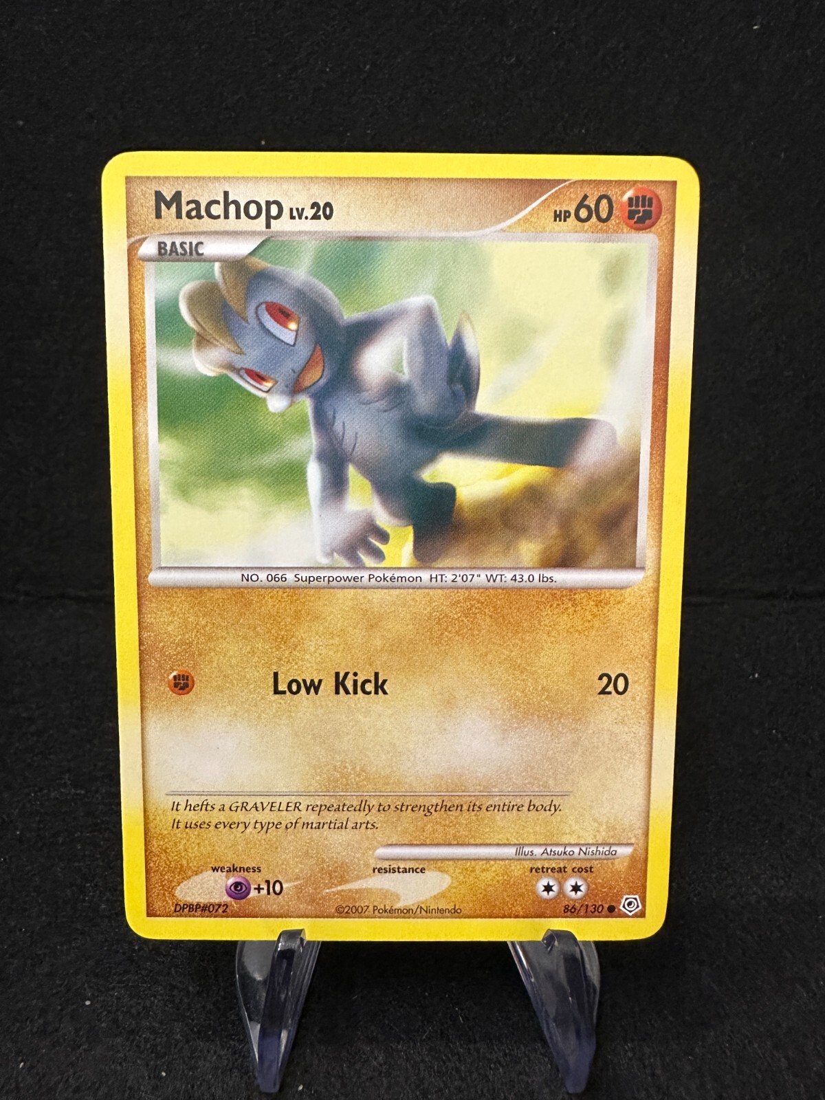 Machop 86/130, 2007 Diamond & Pearl, Pokémon, LP