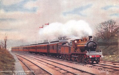 TUCK STEAM TRAIN BRIGHTON PULLMAN LIMITIERT SEHR GUT