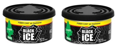 Little Trees Fiber Can Black Ice 2 Pack