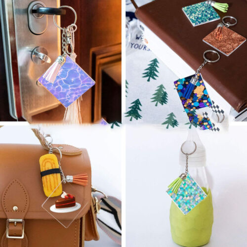 Sublimation Keychain Blanks DIY Tassel Keychain Kit Keychain Pendant Decor - Picture 10 of 12