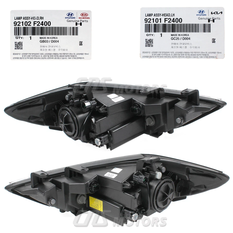 GENUINE HID DRL Headlight LEFT & RIGHT for 2018 Hyundai Elantra Sport 92102F2400 Foto 4 de 4