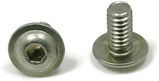 Button Flange Socket Head Cap Screw Stainless Steel 1/4-20 x 3/8 Qty 25