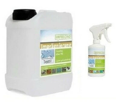 Imprägnierung TEXTIL, vegan, fluorfrei, 2,5 l K. mit Handprayer 500 ml/ 9,99 € l