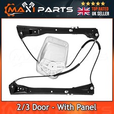 VW Golf MK5 2003-2010 2/3 Door Front Left Passenger Window Regulator With Panel