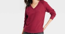 Women's Leisure Studio Sweatshirt - Universal Thread Maroon