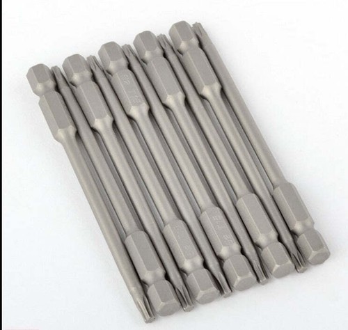 10 Pack Torx T-15 Long Drill Bit 1/4" Hex Slot Driver - 第 1/1 張圖片