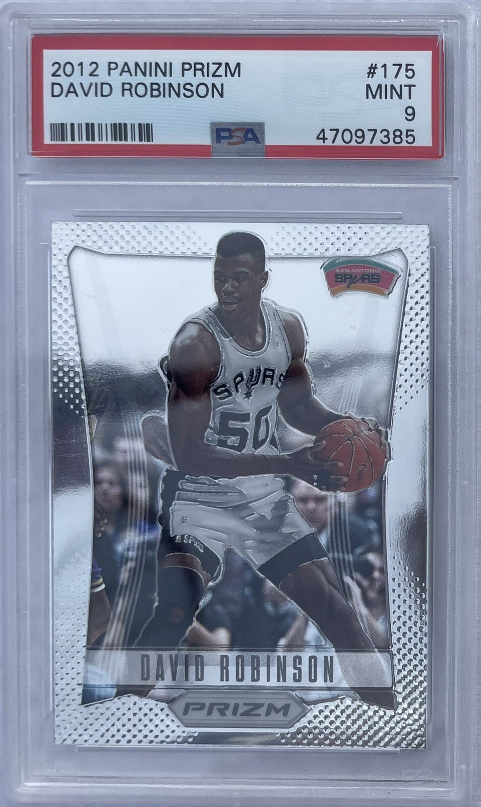 David Robinson 2012 Panini Prizm #175 PSA 9