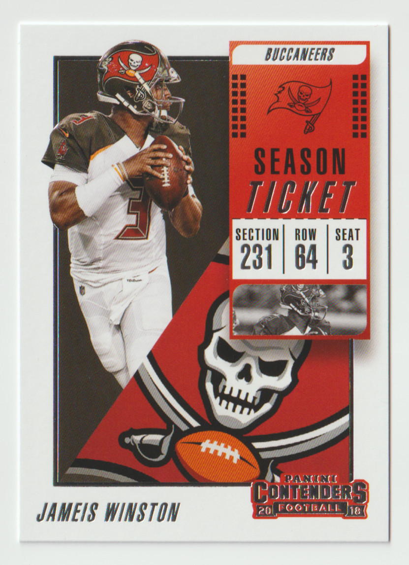 2018 Panini Contenders Football #7 Jameis Winston - Tampa Bay Buccaneers