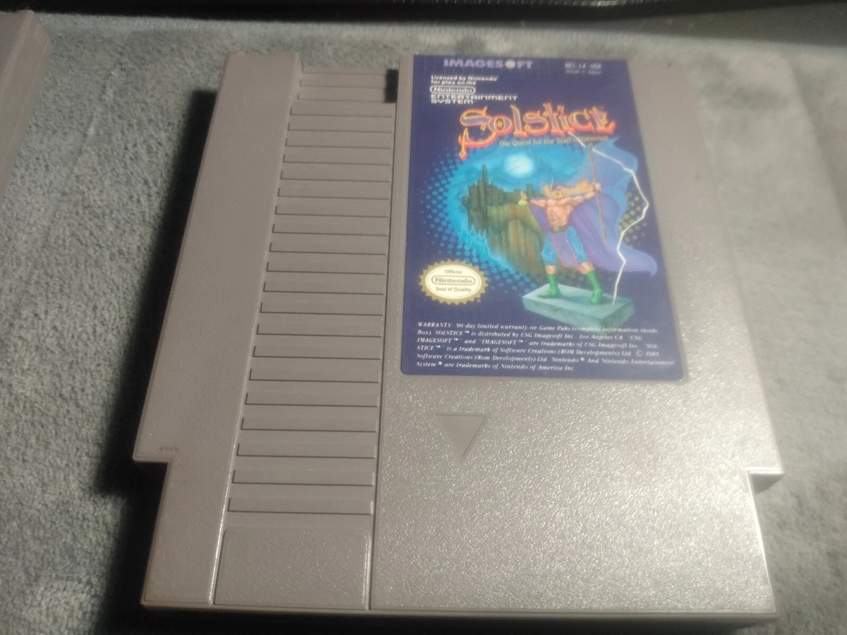 Solstice NES Nintendo Entertainment System 1990 TESTED WORKING