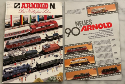 Arnold HO Scale Wagon/Figure Set Vintage Catalog 1987/88 w/ Sales Brochure