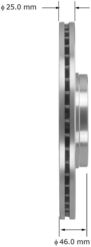 Rotor de freno de disco para Mazda 6 Bendix 2006-2007 Foto 2 de 3