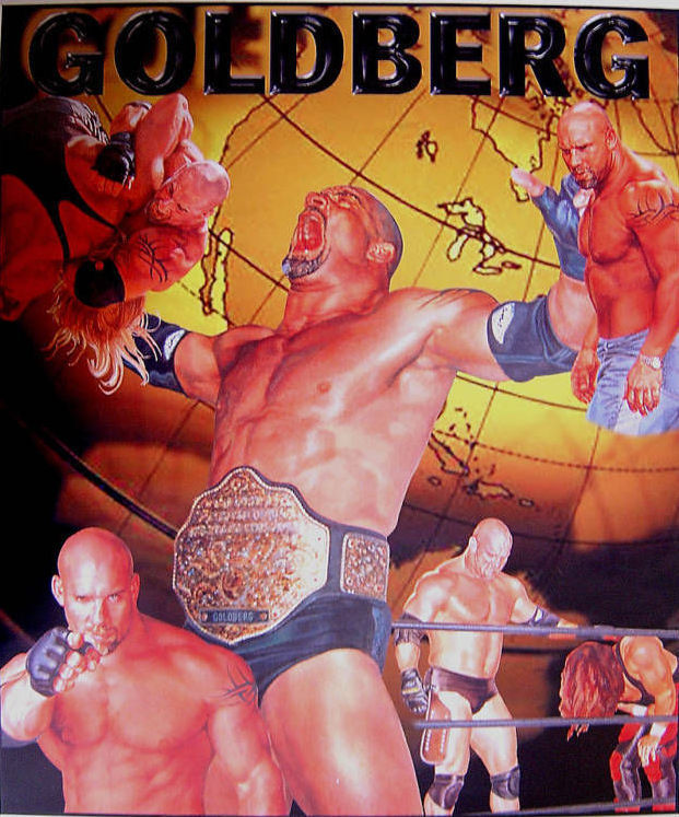 WRESTLING POSTER~Bill Goldberg WCW Vintage WWE Collage