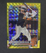 Gavin Kilen Yellow Geometric 2025 Bowman Chrome /75 SSP 1st Bowman BDC-40