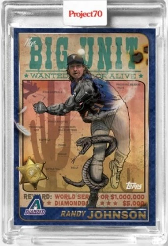 2021 Topps Project 70 Card 318 - RANDY JOHNSON by The Shoe Surgeon - PR 1515!