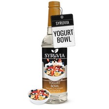 Syruvia Yogurt Ciotola Sciroppo 25,4 fl oz, Perfetto per Caffè, Dessert e Altro