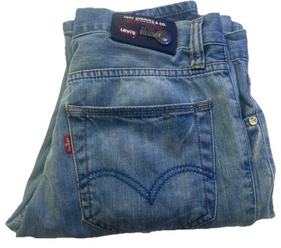 Levis Vintage 507 Button Fly Jeans Mens 32x32 Blue Slim Bootcut Made In USA  Rare