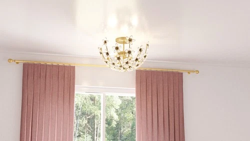 Quoizel QSF6783 Rosemary 3 Light 16"W Semi-Flush Bowl Ceiling - Black - Picture 2 of 12