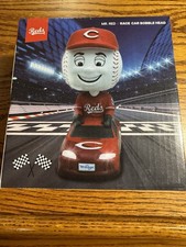 2025 Cincinnati Reds Mr Red Race Car Bobblehead Bristol