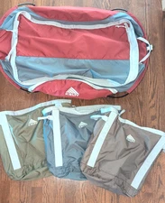Kelty Camp Hauler 3 Organizational Bag System Duffel Camping W/ 3 Camp Cartons
