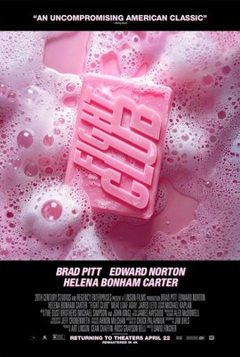 Fight Club 4K Remaster David Fincher Soap Bar Movie Poster Brad Pitt