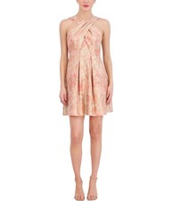 Vince Camuto Womens Jacquard A-line Dress