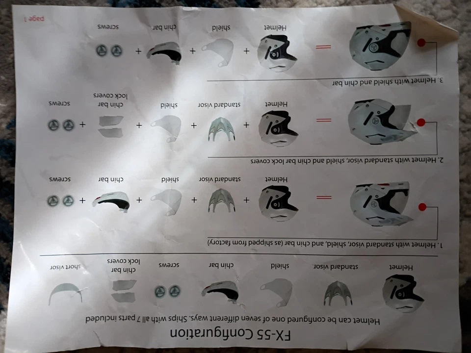 Casco universal AFX FX-55 Hi Vis amarillo Foto 2 de 2