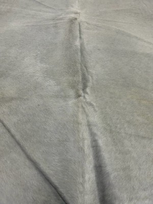 Solid Brazilian Cowhide Skin Rug smoke gray