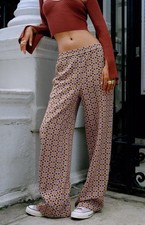 Urban Outfitters Collette Trousers, Wide Leg High Waisted Size Small/Medium.