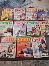 CRAFTS Magazine- Lot of 11 from 1997- All Patterns are Included and UNCUT-VTG
