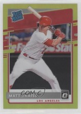 2020 Panini Donruss Optic Rated Rookies Retail Lime Green Prizm Matt Thaiss 0w7