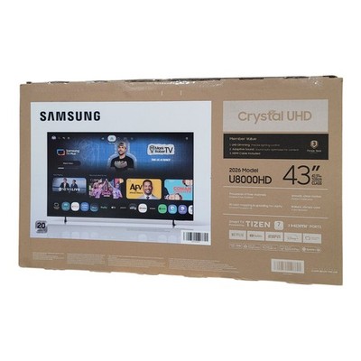 SAMSUNG 43  Class U8000H Series Crystal UHD 4K Vision AI Companion Smart TV