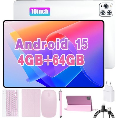 10''Android Tablet Komplettset 4GB+64GB Quad-Core Dual Kamera PC Tablet Geschenk