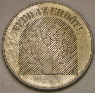 HUNGARY 20 Forint 1984 BP Cu Ni Forestry for Development UNC 4277