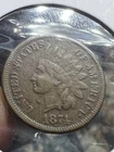 1874 Indian Head Cent Penny *Key Date* Tough This Nice, Better Date