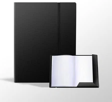 30 Pocket Presentation Binder with Plastic Sleeves, Displays 60 Pages, 9x12 Art 