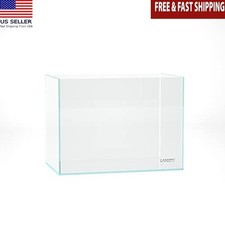 Rimless 5 Gallon Low Iron Aquarium Tank W/ Leveling Mat Transparent Design New