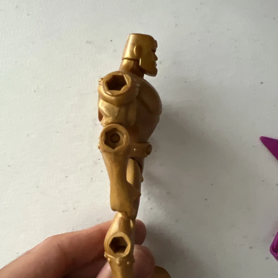 2009 Batman brave and the bold GOLD STARRO Complete animated metal men Mattel - Image 4 of 4