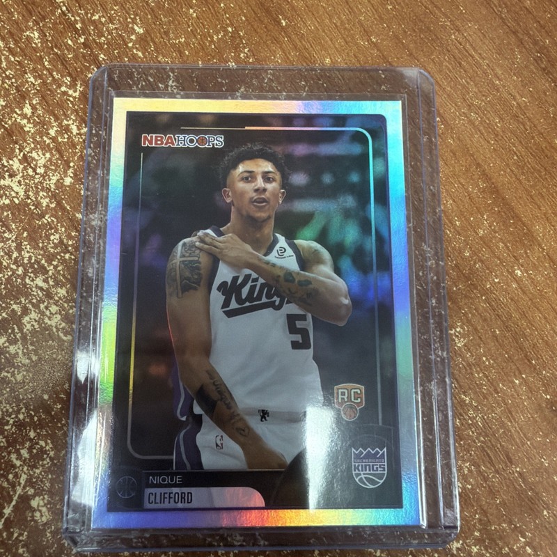 2025-26 Topps NBA Hoops - Nique Clifford #241 Rookie RC Sacramento Kings Foil