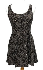 Free People Ponte De Roma Paisley Print Skater Tank Dress- Small