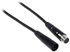 Rockville RDX5M5 5-Foot 5-Pin DMX Lighting Cable, 100 OFC 5 Foot, Black