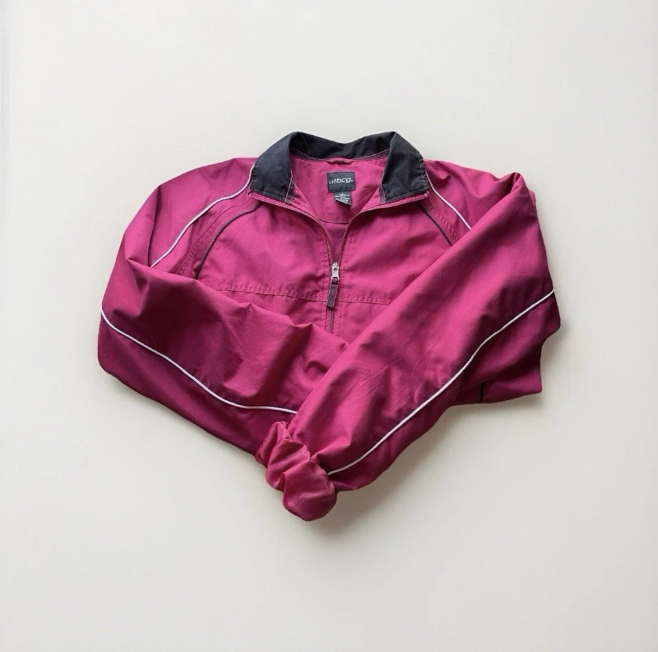 Vintage BCG Maroon Women’s Windbreaker Lined Size L - bcg Women’s Jacket  - Image 2 of 4