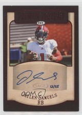2018 Sage Hit Premium Portrait Auto Red 13/25 Jaylen Samuels #PPA-28 Auto 0b2