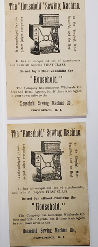 Household Sewing Machine, Trade Cards (Advertising, Vintage, 6 pieces - Picture 2 of 2