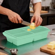 Silicone with lid large 4 compartment freezer container soup freezer moulds