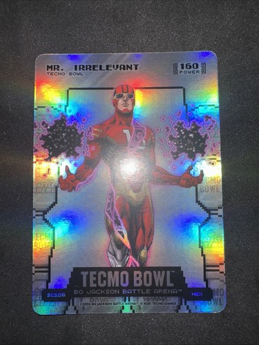 BO JACKSON BATTLE ARENA TECMO BOWL Silver Coin Flip Hex MR IRRELEVANT SSP