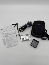 Nikon Coolpix S4000 Silver 12.0 MP Digital Camera No Battery for parts Read!