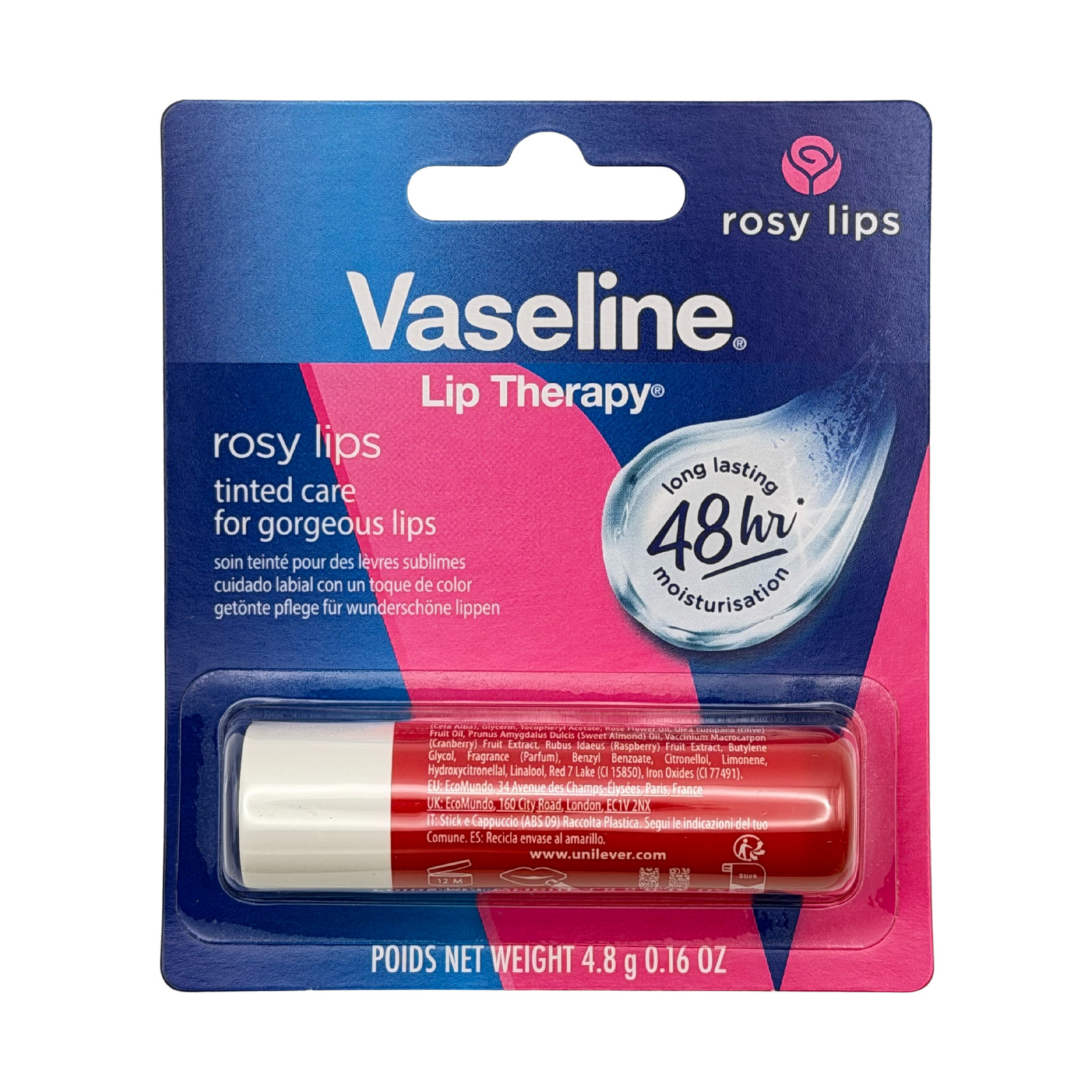 Vaseline Lip Therapy Stick Rosy Lips 4.8g | Multi-Buy & Save