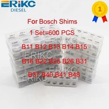 Common Rail Diesel Injector Nozzle Shims Valve Adjusting Gasket Washer 600PCS