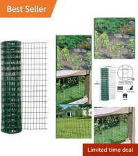 1M x 10M Green Galvanised Steel Garden Fencing Roll – Secure Your Garden